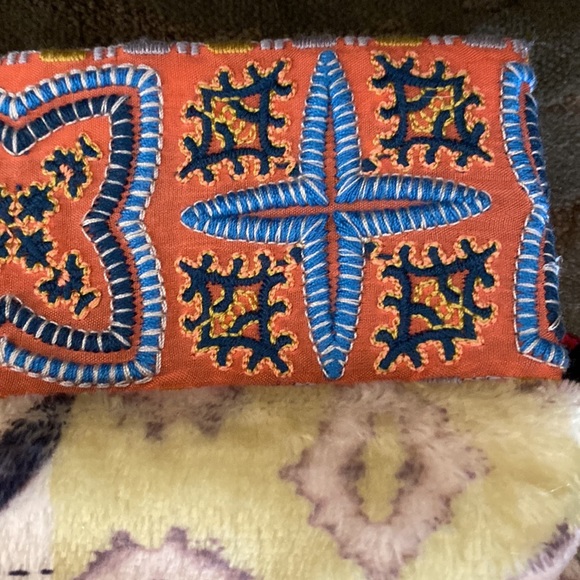 Johnny Was Boho Holiday Velvet Christmas Stocking With Embroidered Details - Picture 8 of 16